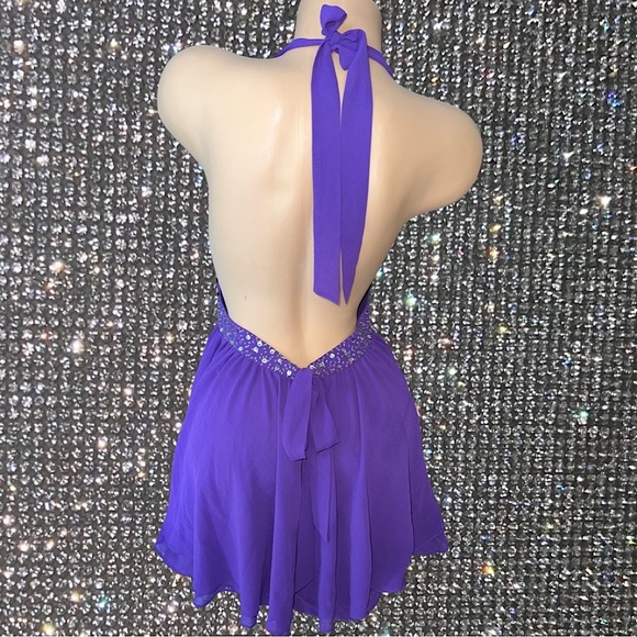 brown halter dress mini In the Moment Halter Mini Dress main image 0
